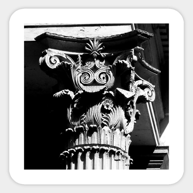 Antique Corinthian Column Sticker by Rob Johnson Photography